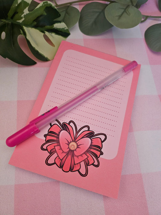 PGSM Ribbon Heart Notepad