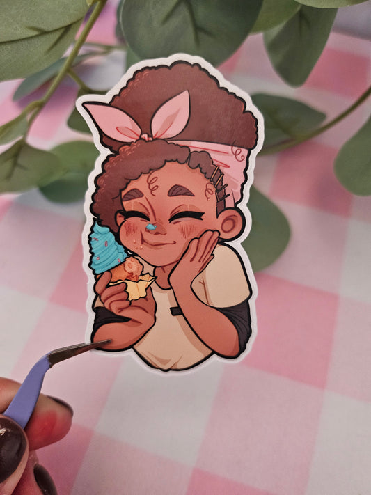 Levin's Cupcake Die Cut Sticker